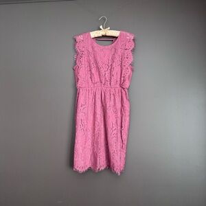 Maurices Pink Lace Mini Dress